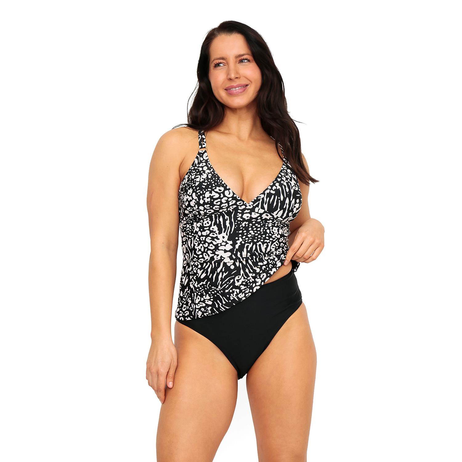 TRAJE DE BAÑO MUJER TANKINI ISABELLA H2O WEAR NEGRO - 6