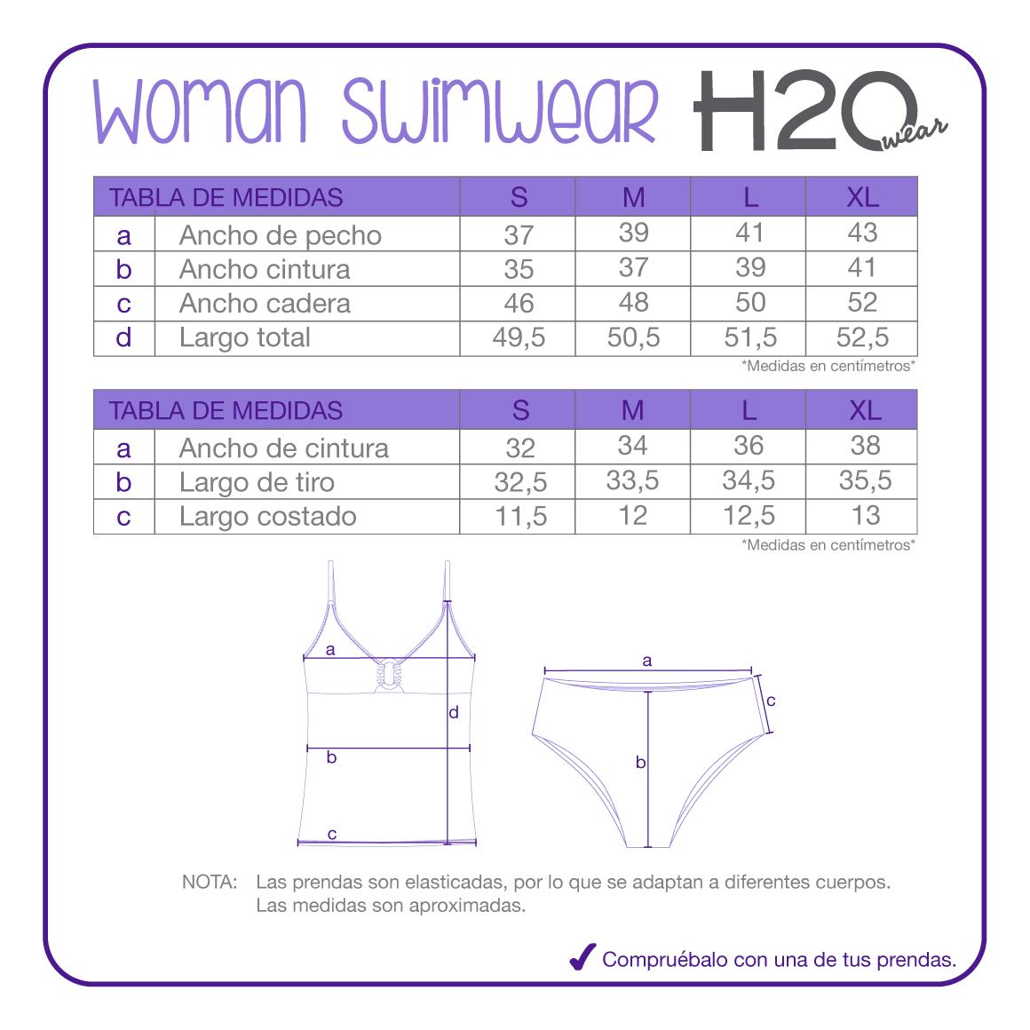 TRAJE DE BAÑO MUJER TANKINI CONTROL SELENA H2O WEAR NEGRO - 8