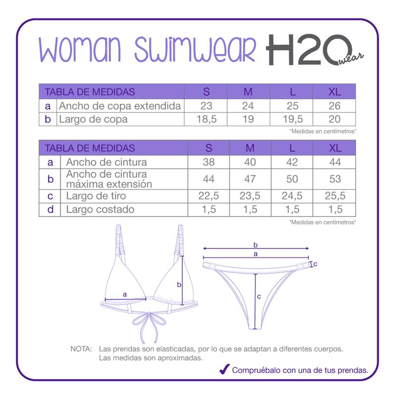 TRAJE DE BAÑO MUJER BIKINI  LILY H2O WEAR CAFE - 9