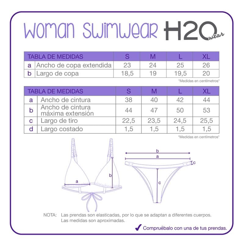 TRAJE DE BAÑO MUJER BIKINI  LILY H2O WEAR CAFE - 9