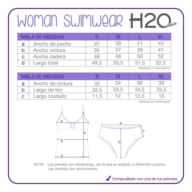 TRAJE DE BAÑO MUJER TANKINI CONTROL ALICIA H2O WEAR NEGRO - 8