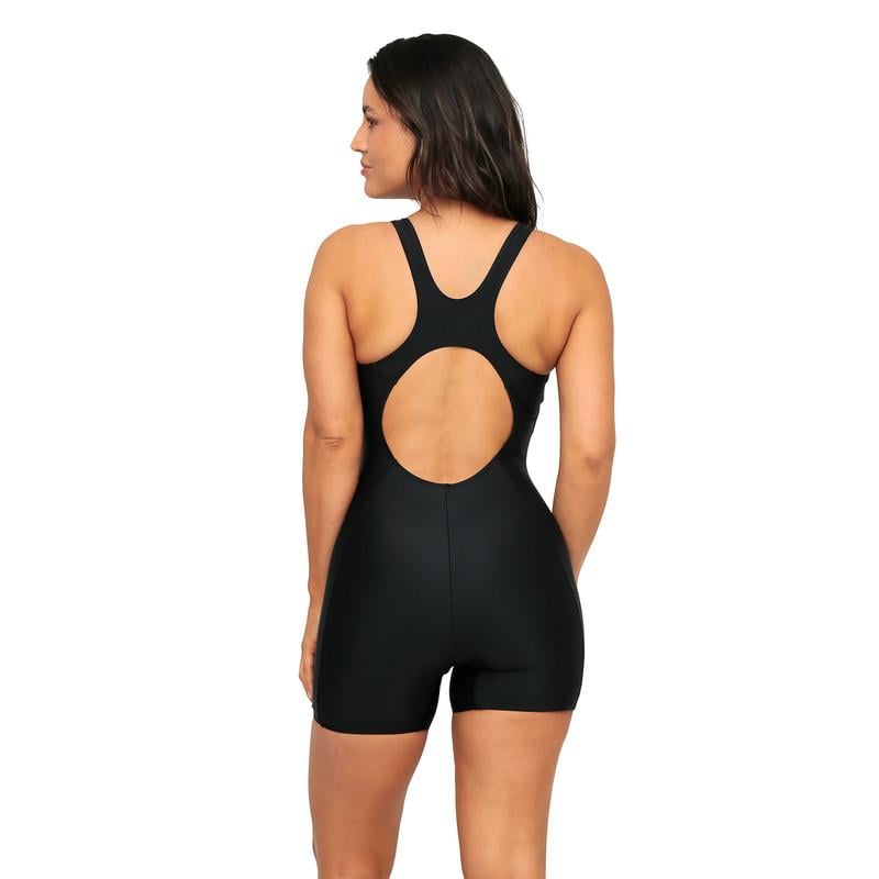 TRAJE DE BAÑO MUJER DEPORTIVO LARGO H2O WEAR NEGRO - 3