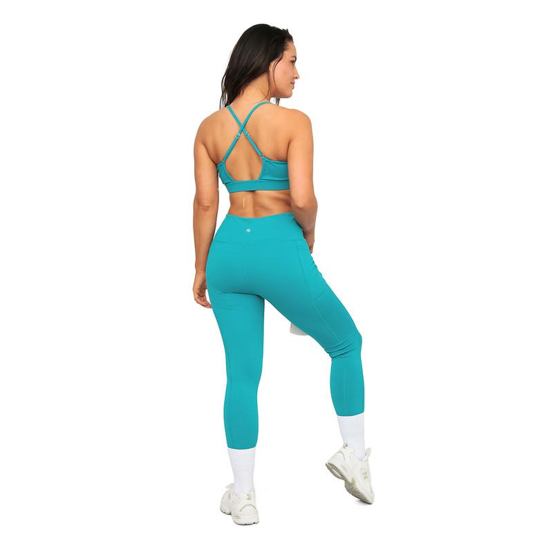 LEGGING MUJER CLASICA CON BOLSILLOS H2O WEAR TURQUESA - 2