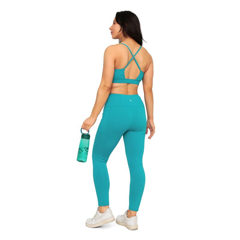 LEGGING MUJER CLASICA CON BOLSILLOS H2O WEAR TURQUESA - 5
