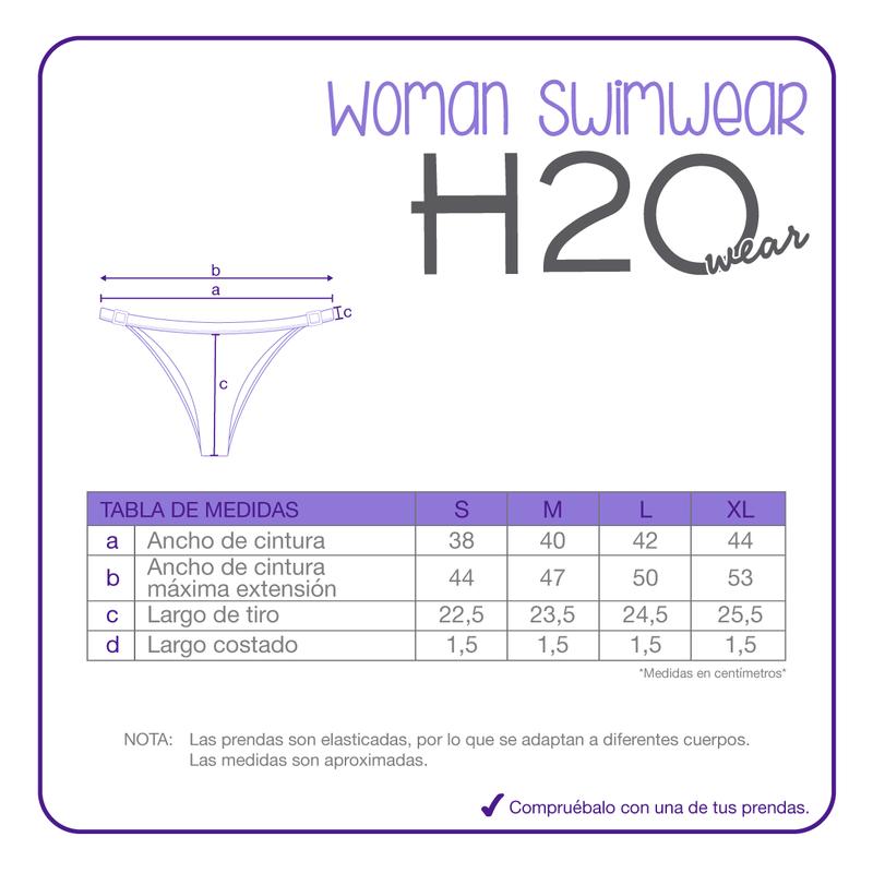 TRAJE DE BAÑO MUJER BOTTOM AJUSTABLE TAMMY H2O WEAR BEIGE - 6