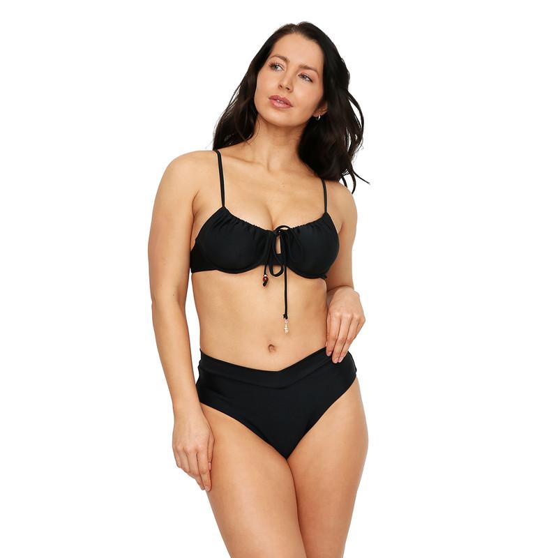 TRAJE DE BAÑO MUJER BOTTOM RAQUEL H2O WEAR NEGRO - 4