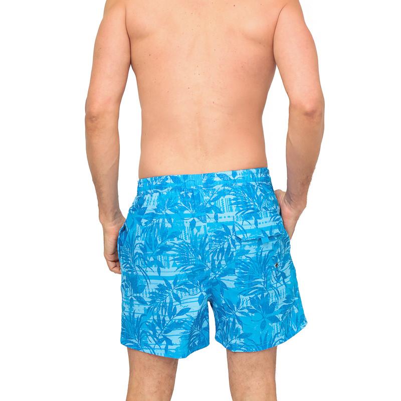 TRAJE DE BAÑO HOMBRE SHORT W STRETCH H2O WEAR CELESTE - 4