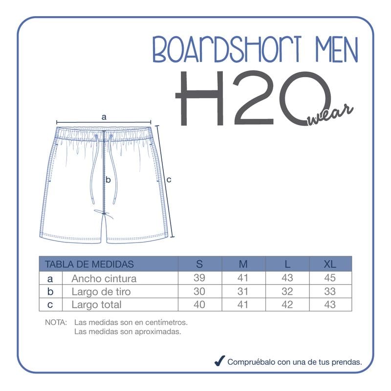 TRAJE DE BAÑO HOMBRE SHORT W STRETCH H2O WEAR CELESTE - 5