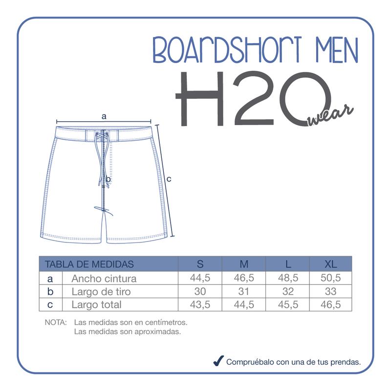 TRAJE DE BAÑO HOMBRE SHORT PRETINA W STRETCH H2O WEAR NEGRO - 6