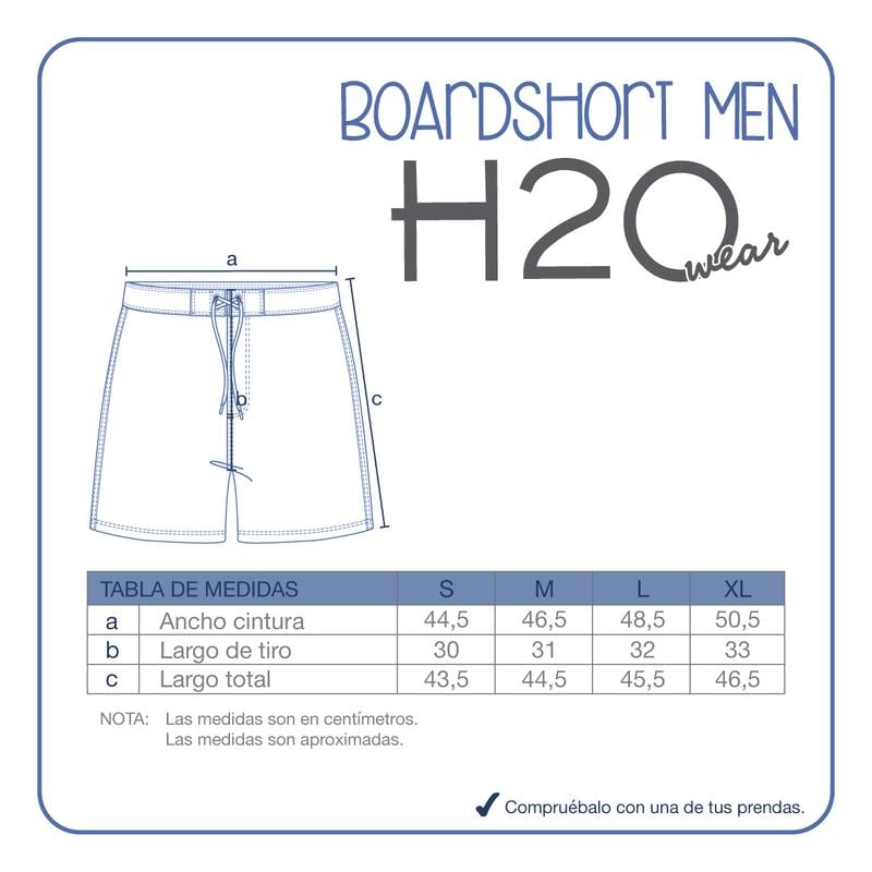 TRAJE DE BAÑO HOMBRE SHORT PRETINA W STRETCH H2O WEAR NEGRO - 6