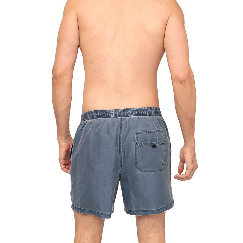 TRAJE DE BAÑO HOMBRE SHORT LISO GASTADO H2O WEAR AZUL - 5