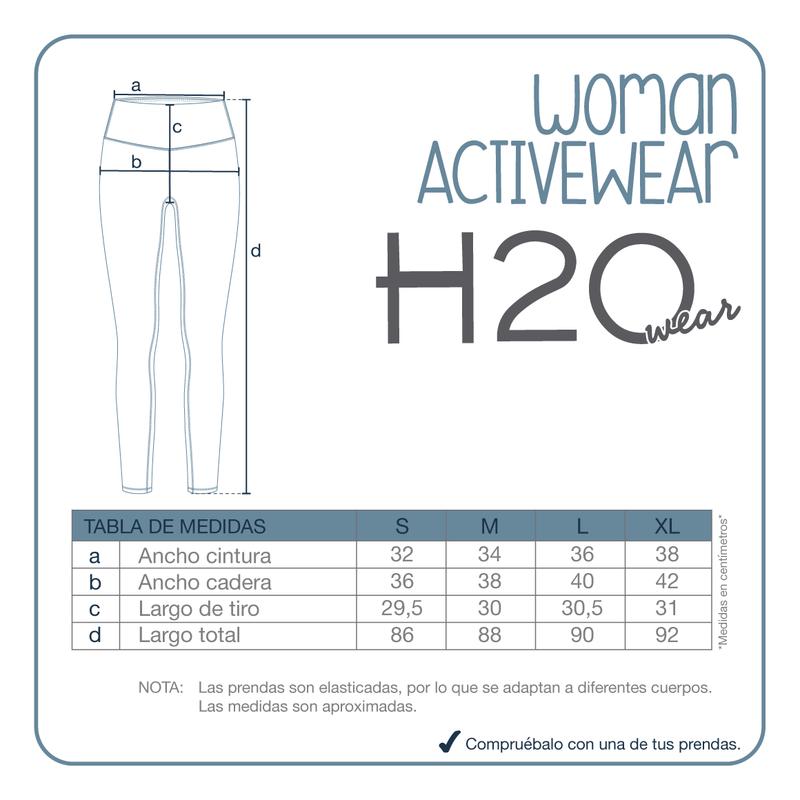 LEGGING MUJER CLASICA CON BOLSILLOS H2O WEAR NEGRO - 8