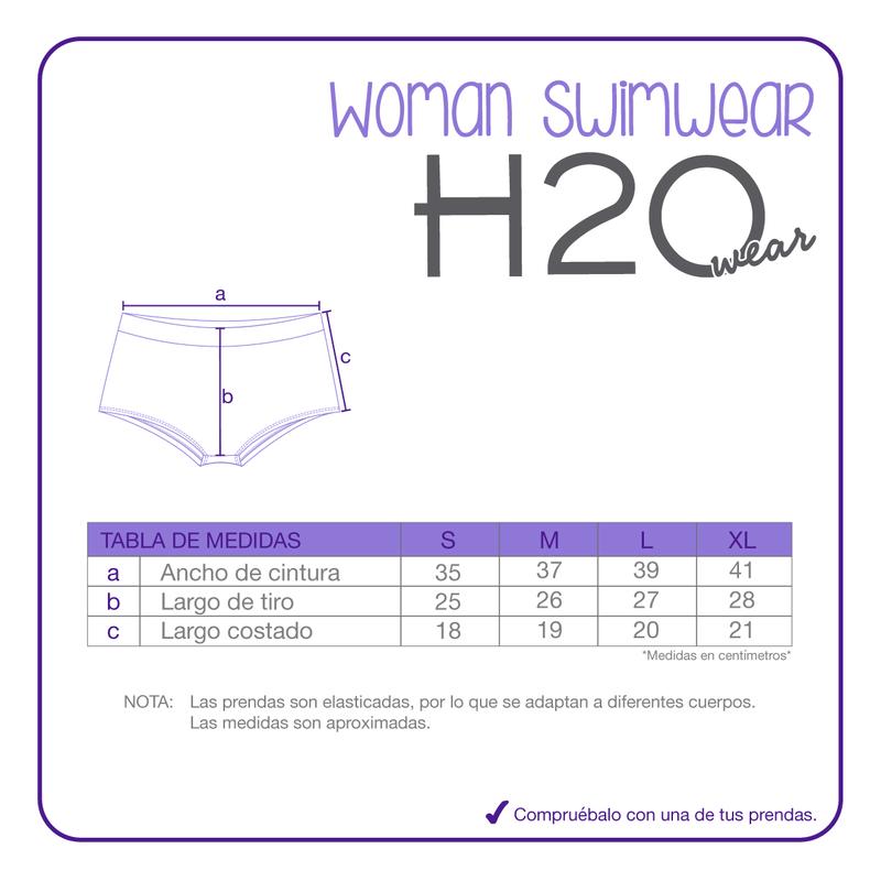 TRAJE DE BAÑO BOTTOM HOT PANT OLIVIA H2O WEAR NEGRO - 5