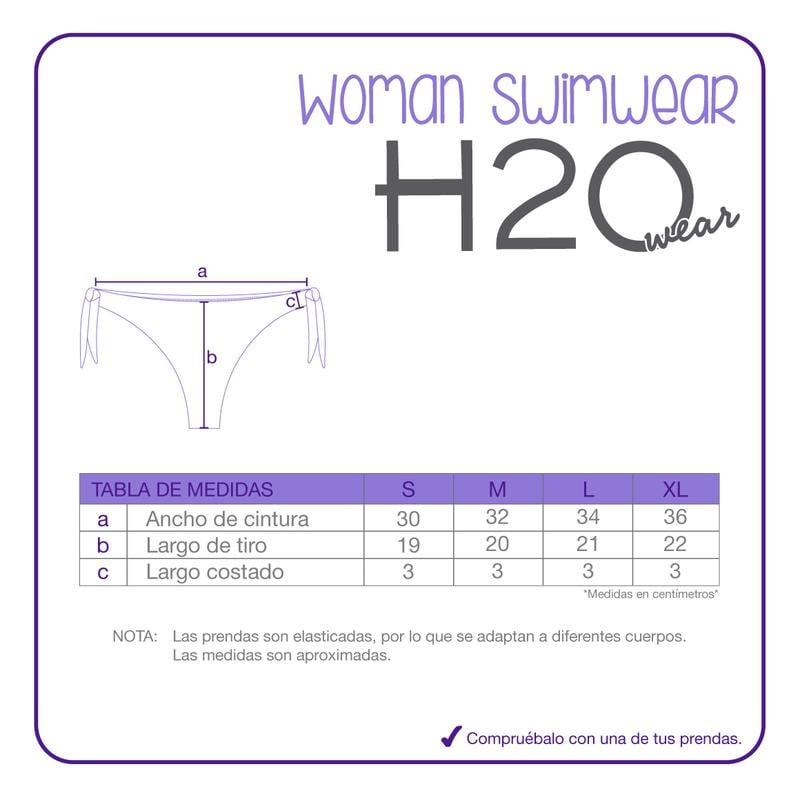 TRAJE DE BAÑO MUJER BOTTOM CULOT AMANDA H2O WEAR CEFE - 6
