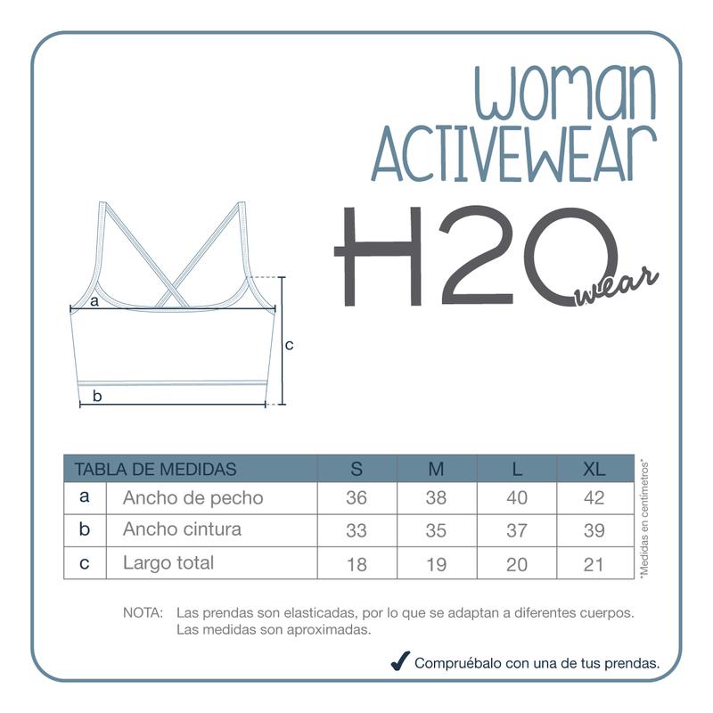 PETO DEPORTE MUJER H2O WEAR TURQUESA - 6