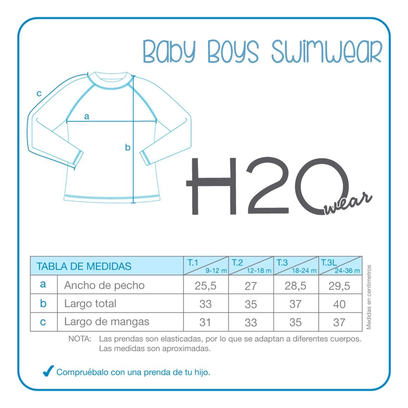 PACK 2 POLERA UV BEBE  NIÑO M.LARGA | H2O WEAR - 2