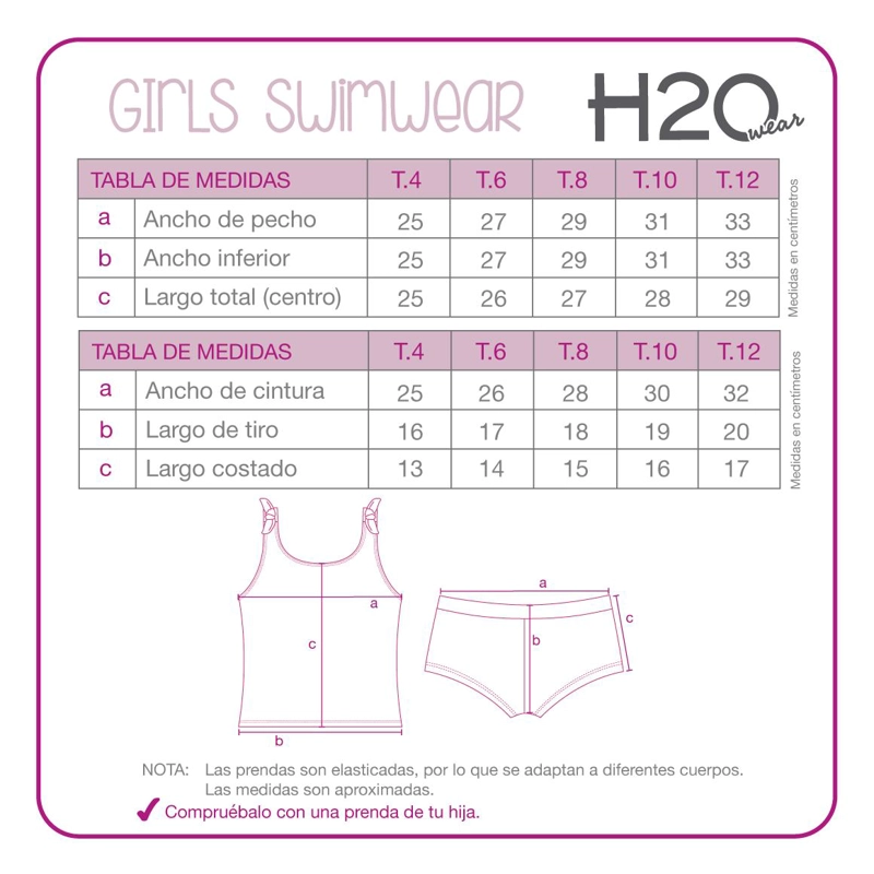 TANKINI UV50 NIÑA FAKE TIES | H2O WEAR - 4