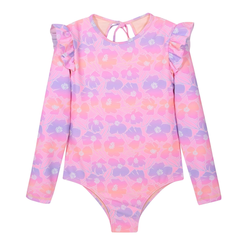 TRAJE DE BAÑO UV50 NIÑA VUELOS Y AMARRA M.LARGA | H2O WEAR - 1