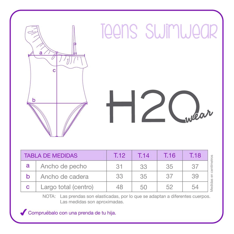 TRAJE DE BAÑO UV50 TEENS NIÑA VUELOS COMPOSE | H2O WEAR - 3