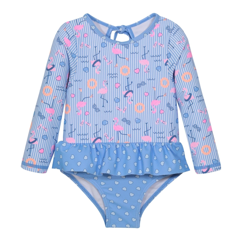 TRAJE DE BAÑO UV50 VUELO CINTURA BEBE NIÑA  M.LARGA | H2O WEAR - 1