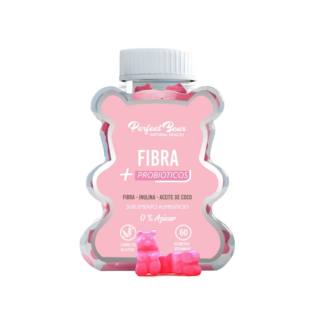 FIBRA PERFECT BEAR MAS PROBIOTICOS, TRANSITO LENTO DIGESTION 1 MES CAPSULAS BLANDAS - 1