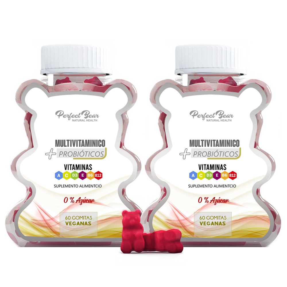 MULTIVITAMINICO PERFECT BEAR MAS PROBIOTICOS 3 MESES CAPSULAS BLANDAS - 1