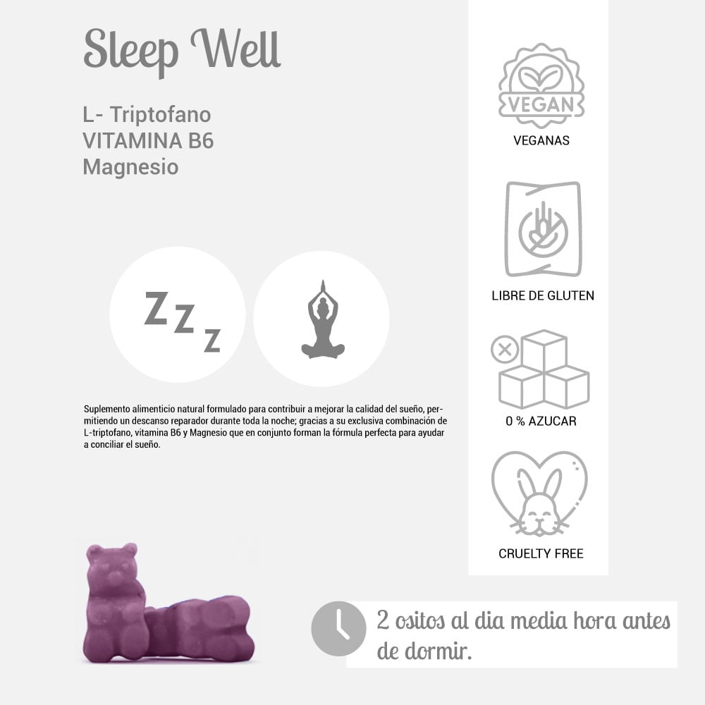 VITAMINAS PERFECT BEAR DORMIR L TRIPTOFANO 2 MESES CAPSULAS BLANDAS - 3