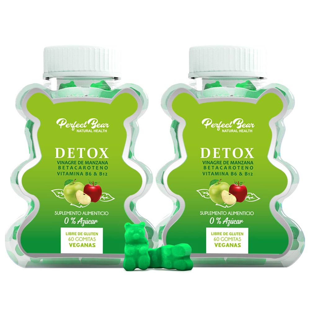 VINAGRE PERFECT BEAR MANZANA DETOX 2 MESES CAPSULAS BLANDAS - 1