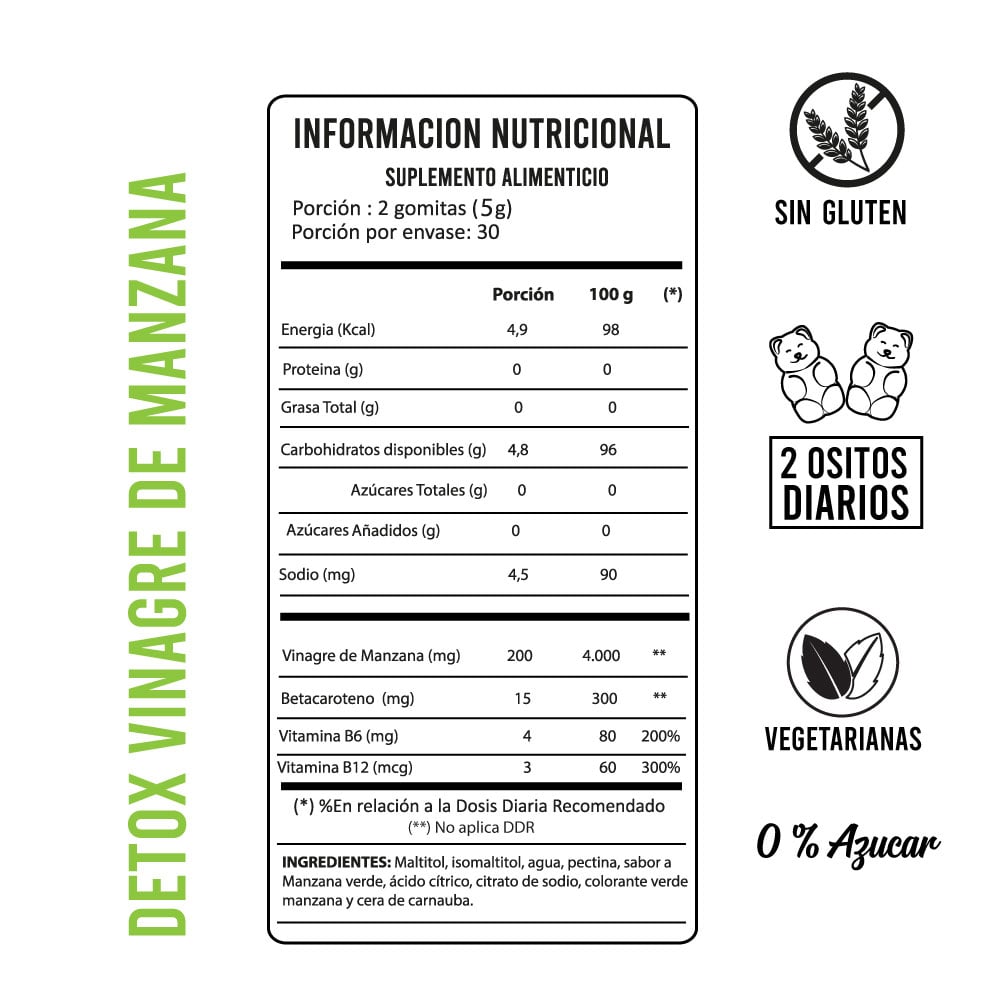 PACK SUPLEMENTOS PERFECT BEAR COLAGENO HIDROLIZADO CAPSULAS BLANDAS + VINAGRE MANZANA DETOX - 3