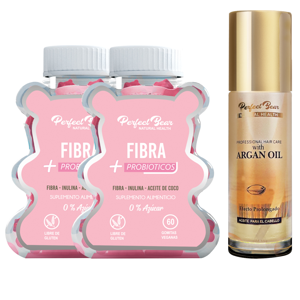 FIBRA PERFECT BEAR MAS PROBIOTICOS 2 MESES CAPSULAS BLANDAS + ACEITE ARGAN - 1