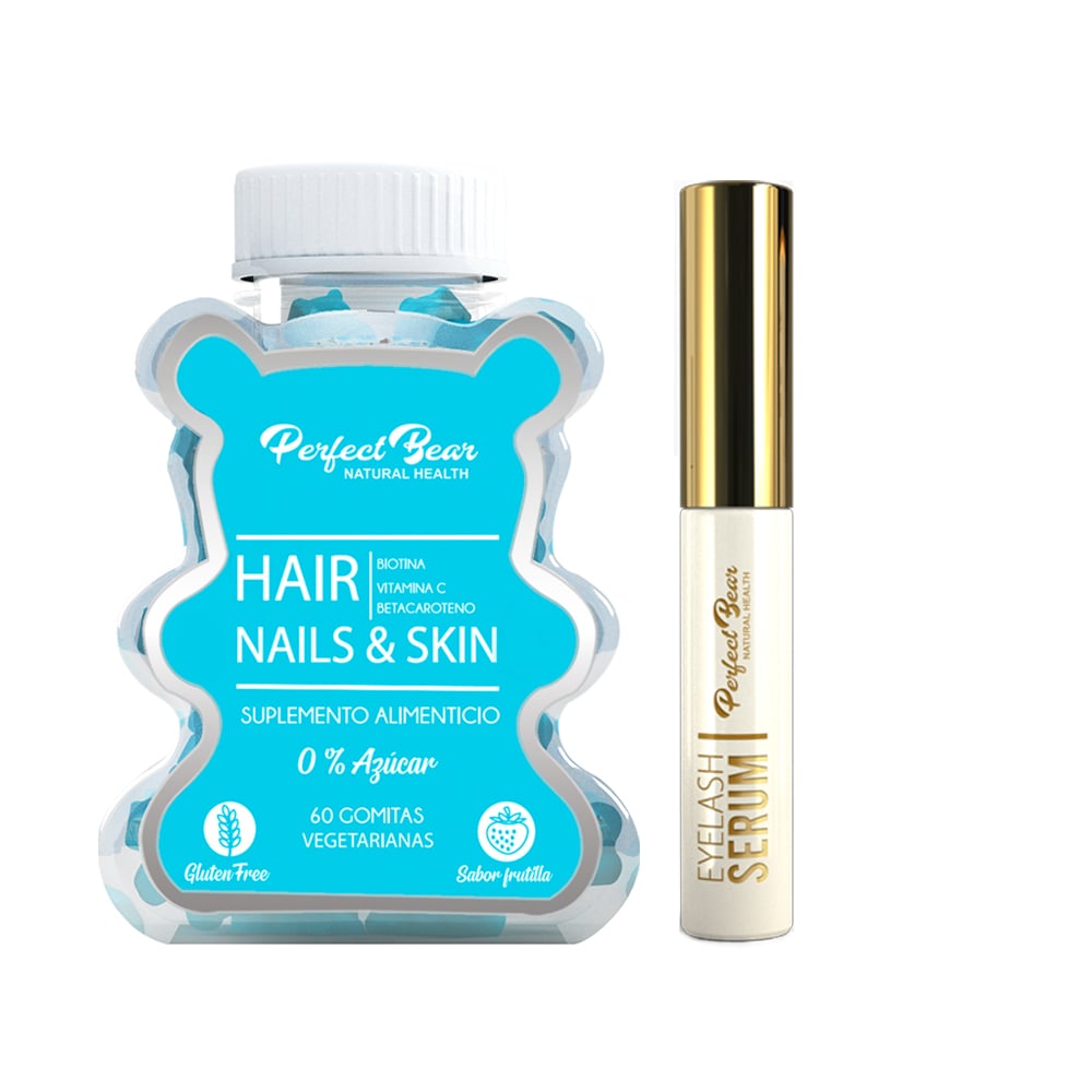 VITAMINAS PERFECT BEAR EL CABELLO CAPSULAS BLANDAS + SERUM EYELASH - 1