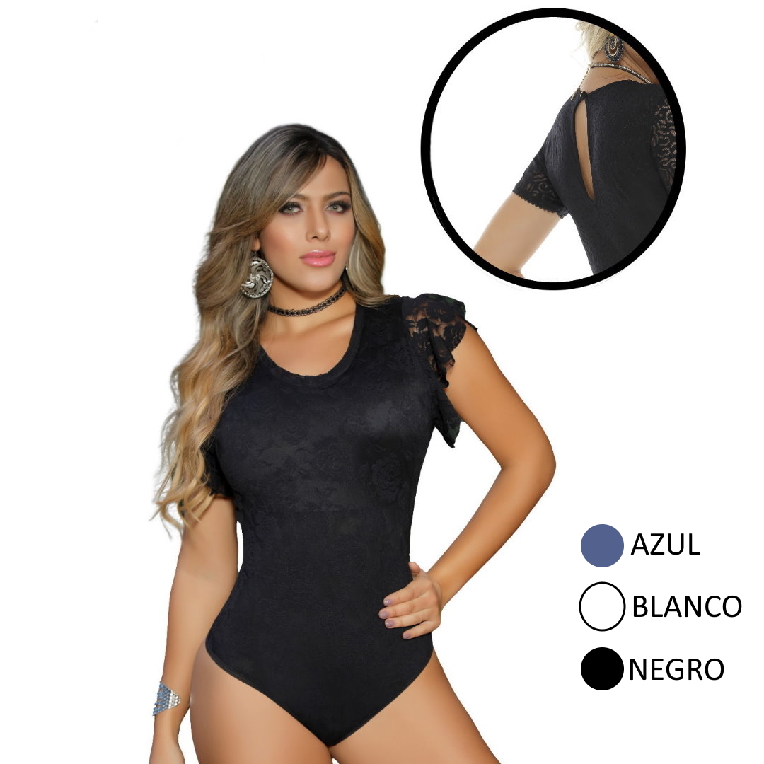 BODY MOLDEADOR COLOMBIANO CON FAJA INTERNA POWERNET | MANGA BOLERO | TALLA UNICA S-M-L - 1