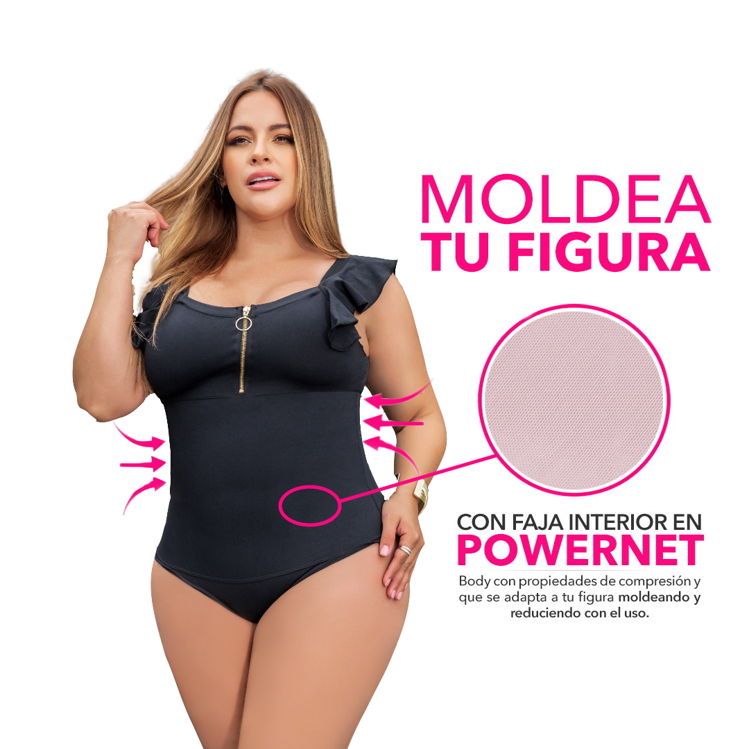 BODY CONTROL MUJER BELLEZA EXPRESS LATINA 12662-R1 COLOMBIANO FAJA ABDOMINAL - 3