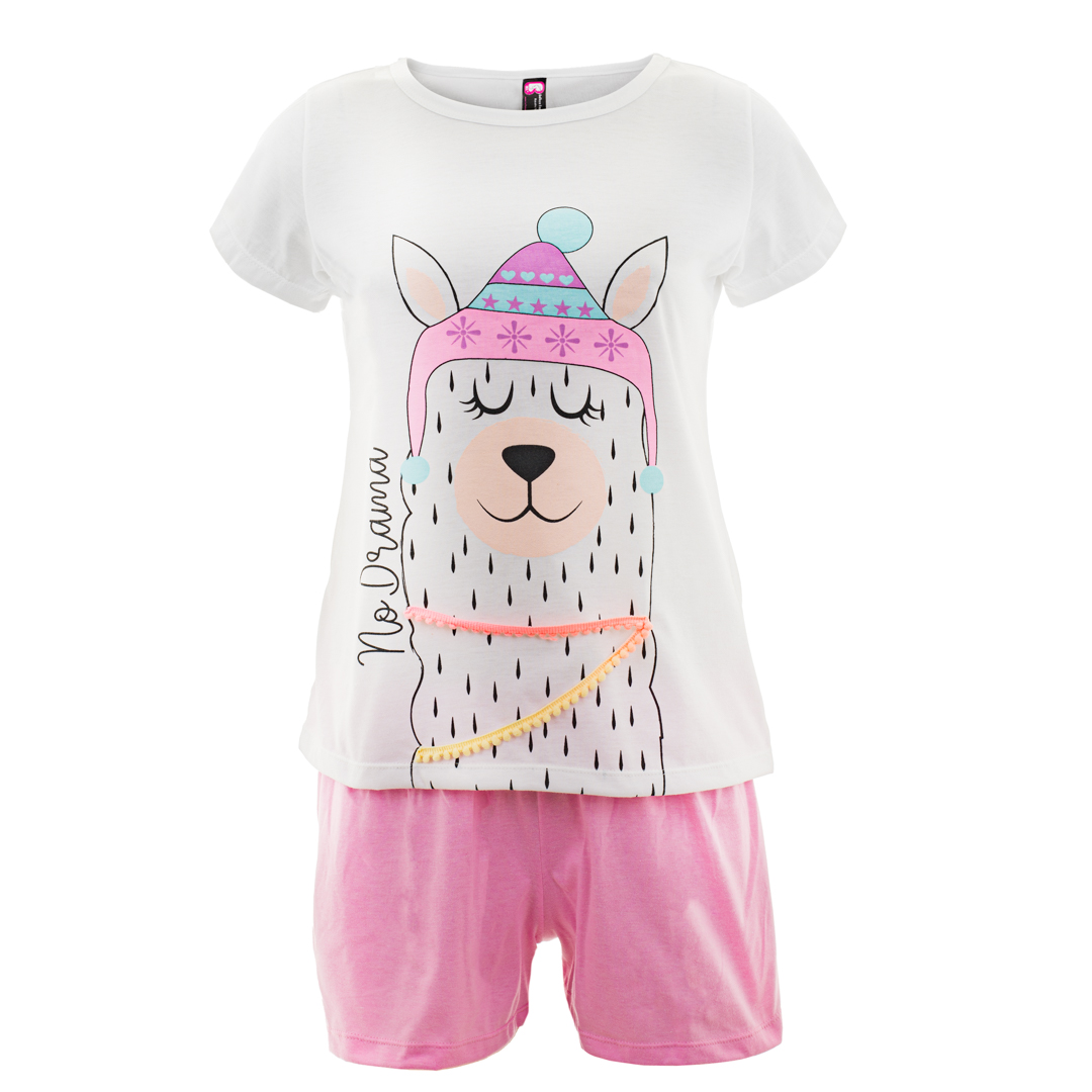 PIJAMA MUJER BELLEZA EXPRESS LATINA 28884-R4 EN POLIALGODÓN COLOMBIANA LLAMA - 1