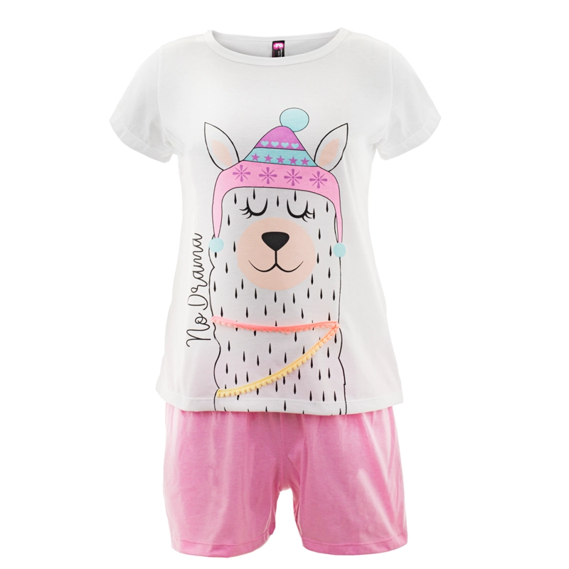 PIJAMA MUJER BELLEZA EXPRESS LATINA 28884-R4 EN POLIALGODÓN COLOMBIANA LLAMA - 3