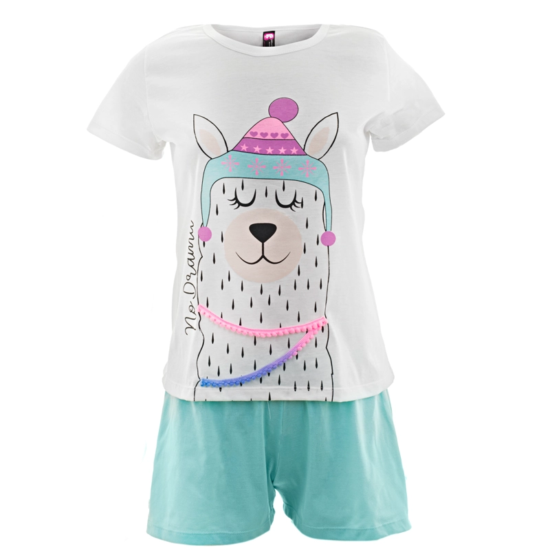 PIJAMA MUJER BELLEZA EXPRESS LATINA 28884-R4 EN POLIALGODÓN COLOMBIANA LLAMA - 3
