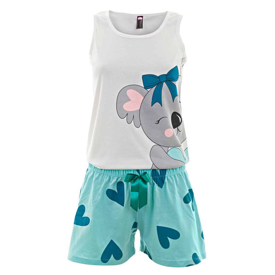 PIJAMA MUJER BELLEZA EXPRESS LATINA 28887-R4 POLIALGODÓN COLOMBIANA KOALA - 1