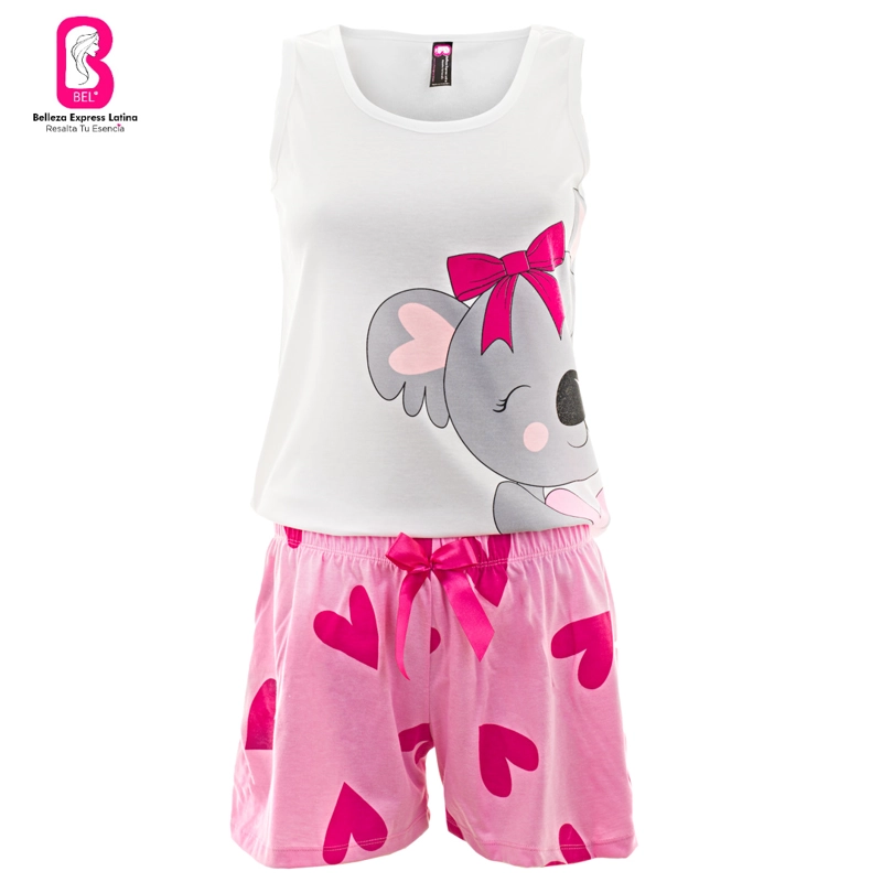 PIJAMA MUJER BELLEZA EXPRESS LATINA 28887-R4 POLIALGODÓN COLOMBIANA KOALA - 3