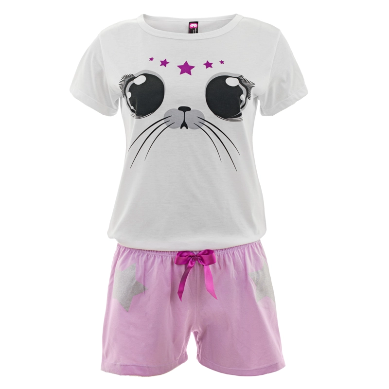 PIJAMA MUJER BELLEZA EXPRESS LATINA 28888-R4 POLIALGODÓN COLOMBIANA FOCA - 3