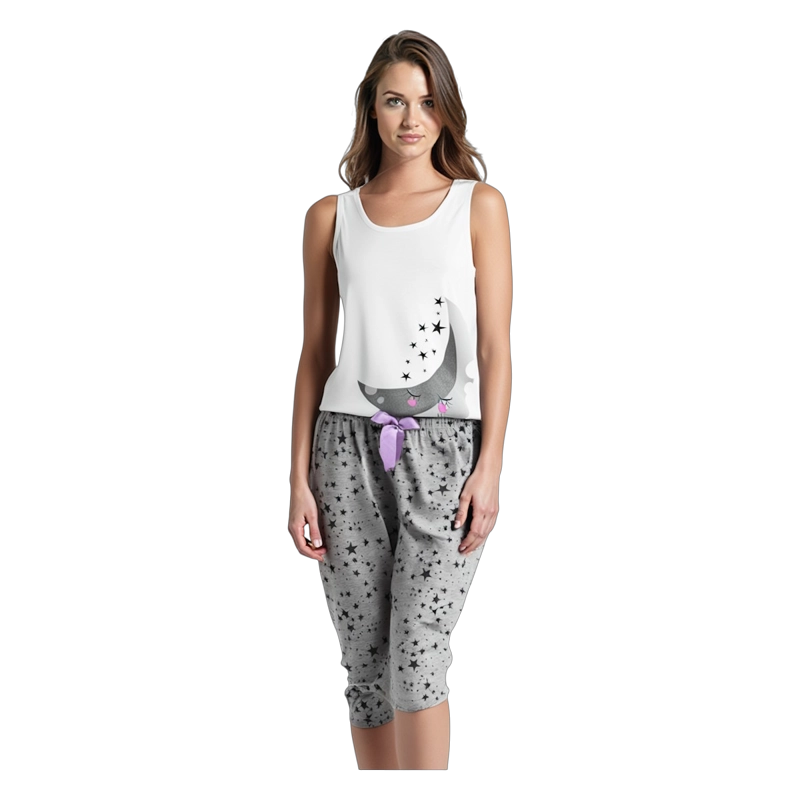 PIJAMA MUJER BELLEZA EXPRESS LATINA 28890-R4 EN POLIALGODÓN COLOMBIANA - 1