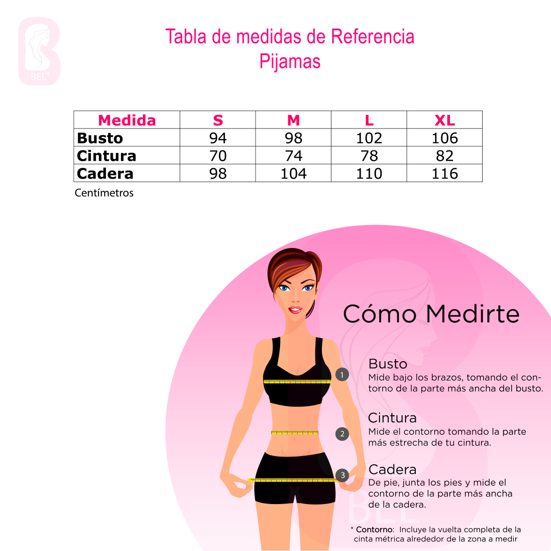 PIJAMA MUJER BELLEZA EXPRESS LATINA 28890-R4 EN POLIALGODÓN COLOMBIANA - 2