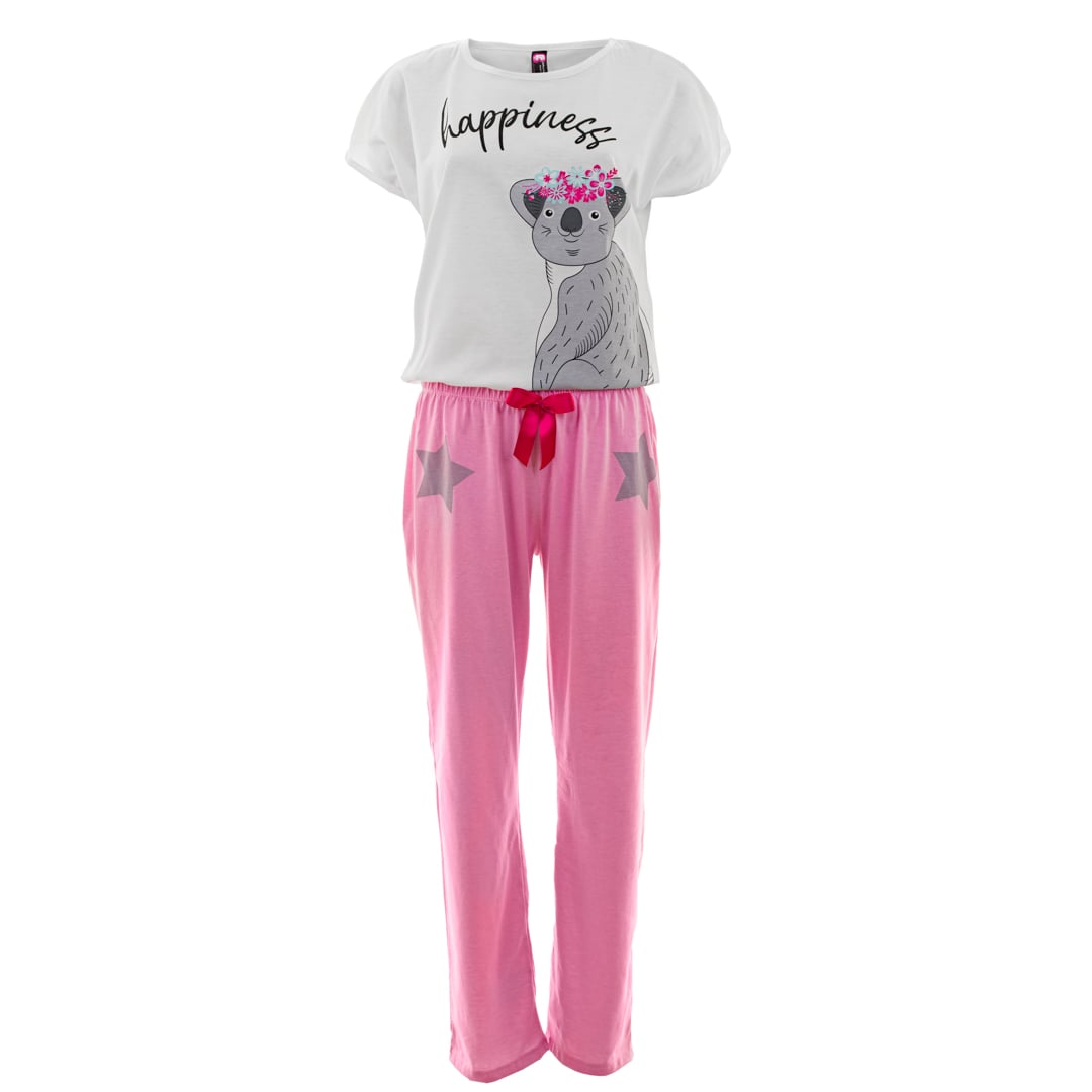 PIJAMA MUJER BELLEZA EXPRESS LATINA 28891-R4 POLIALGODÓN COLOMBIA KOALA HAPPY - 1