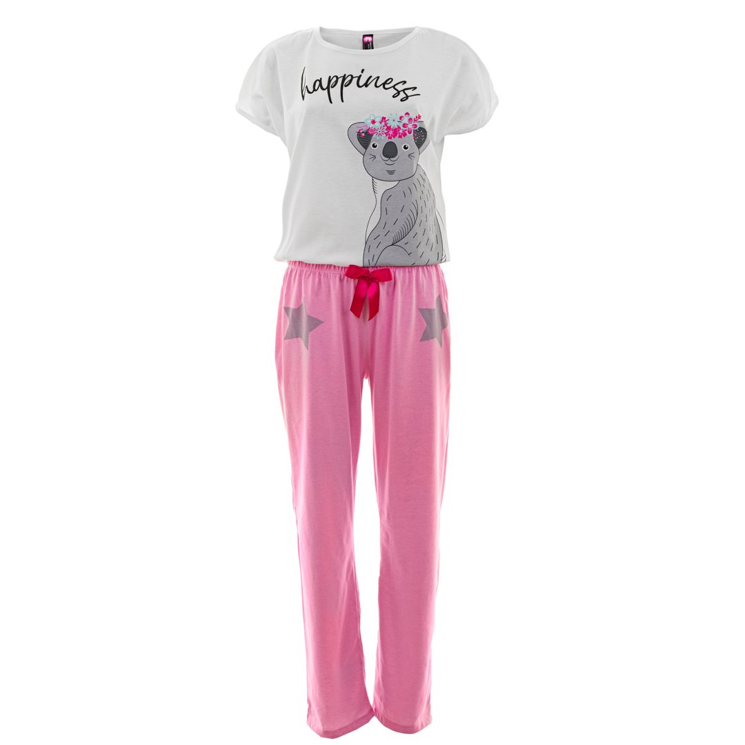 PIJAMA MUJER BELLEZA EXPRESS LATINA 28891-R4 POLIALGODÓN COLOMBIA KOALA HAPPY - 1