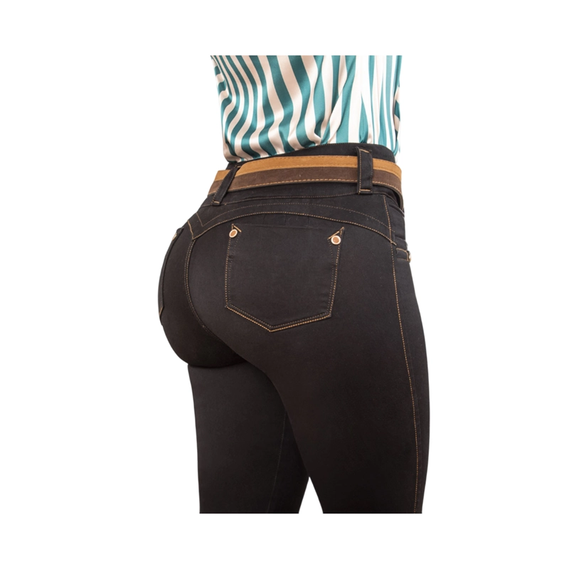 JEAN PUSHUP MUJER DRAXY NEGRO COLOMBIANO BPITILLO J2-1478 - 2