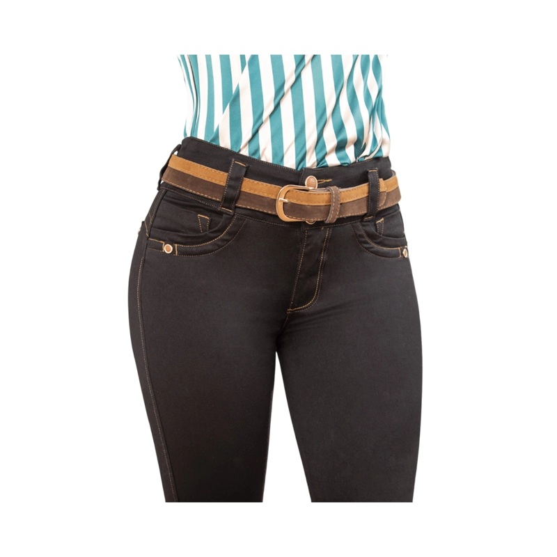 JEAN PUSHUP MUJER DRAXY NEGRO COLOMBIANO BPITILLO J2-1478 - 3