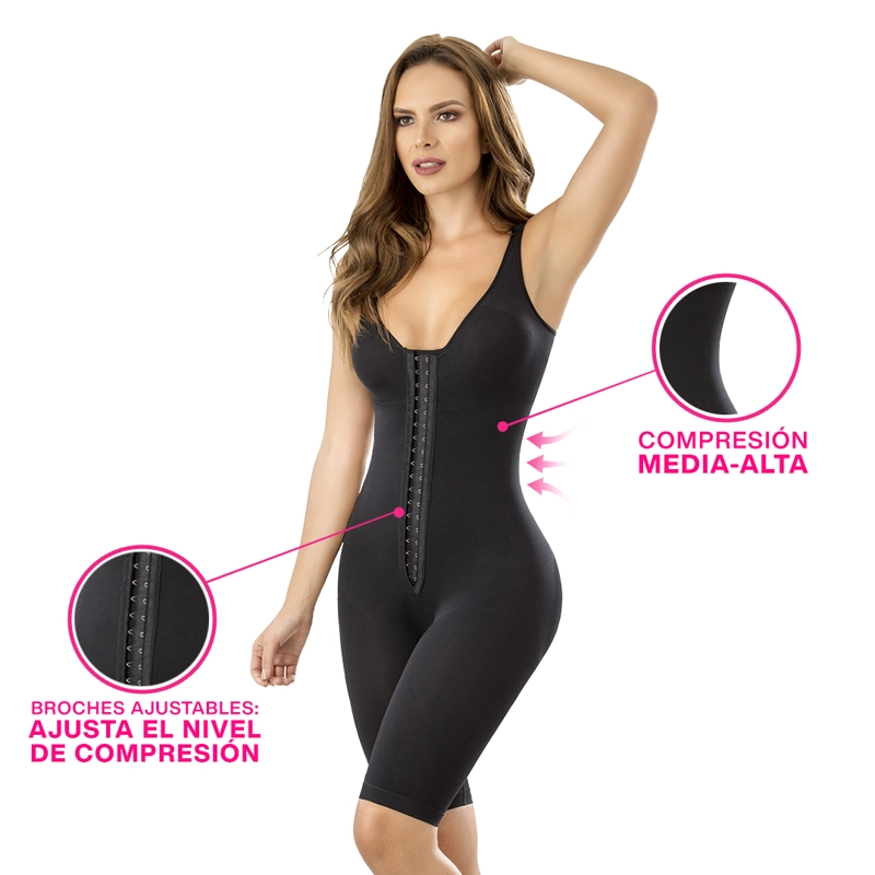 BODY FAJA MUJER BELLEZA EXPRESS LATINA F1-761 PUSHUP CON BROCHES AJUSTABLES - 2