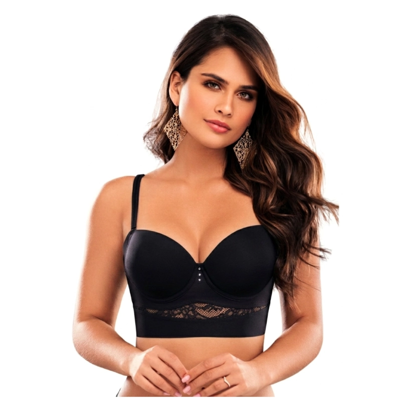 SOSTÉN MUJER BELLEZA EXPRESS LATINA 885-I1 COLOMBIANO CON DETALLES EN ENCAJE I1-885 - 1