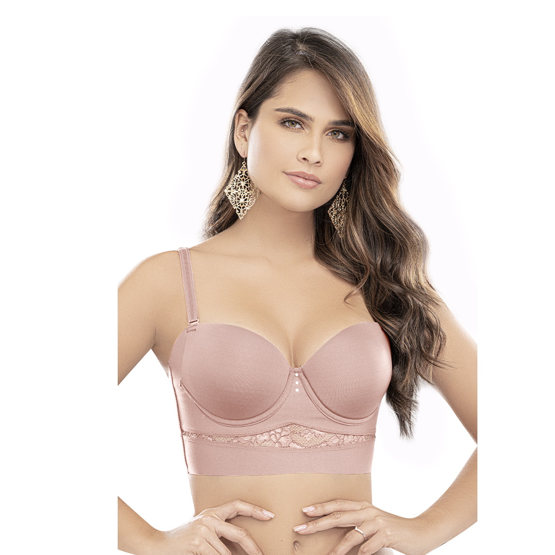SOSTÉN MUJER BELLEZA EXPRESS LATINA 885-I1 COLOMBIANO CON DETALLES EN ENCAJE I1-885 - 1
