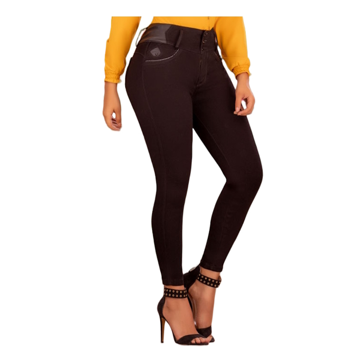 JEAN PUSHUP MUJER DRAXY NEGRO COLOMBIANO BPITILLO - 2