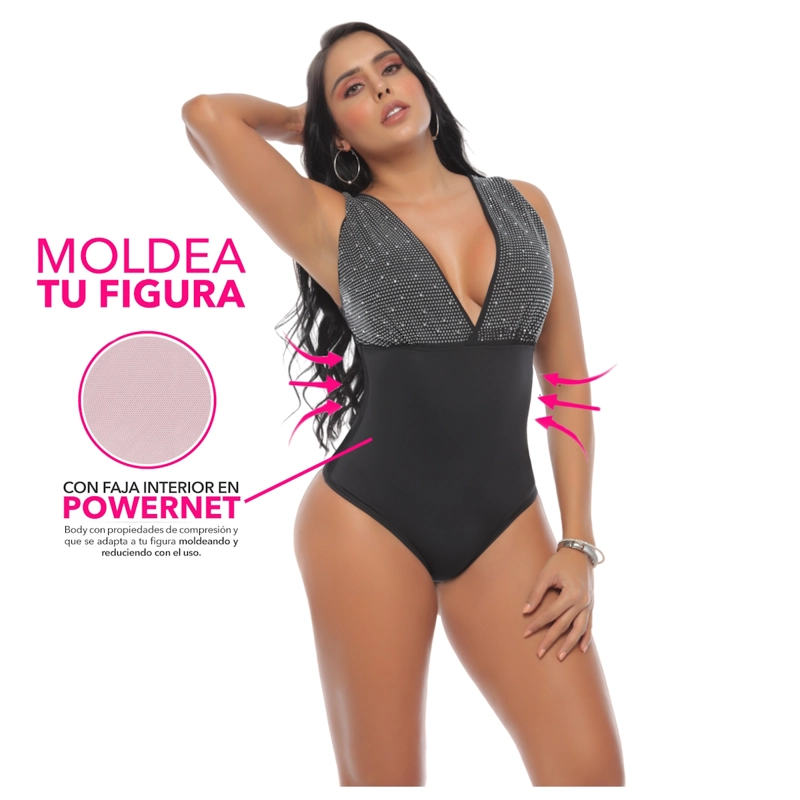 BODY REDUCTOR | DECORACION FRONTAL | FAJA POWERNET | TALLA UNICA - 3
